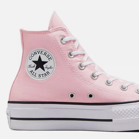 Converse Chuck Taylor All Start Lift Hi Donut Glaze White Black "FAST SHIPPING" - Picture 1 of 5